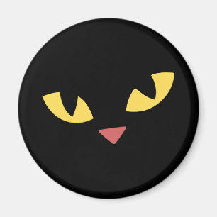 Zwarte kat magneet