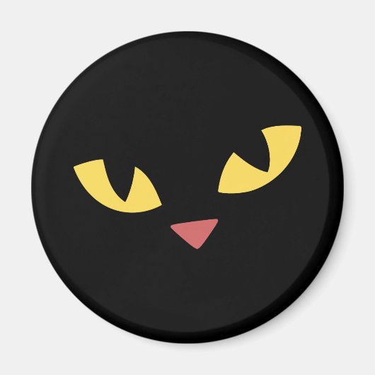 Zwarte kat magneet (Voorkant)