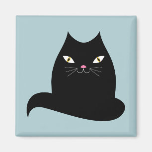 Zwarte kat magneet