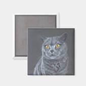 Zwarte kat magneet (Voorkant / Achterkant)