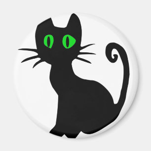 Zwarte kat magneet