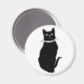  zwarte kat magneet (Voorkant / Achterkant)