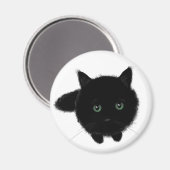 Zwarte kat magneet (Voorkant / Achterkant)