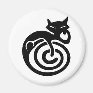 Zwarte kat. magneet
