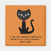 Zwarte kat magneet (Voorkant)