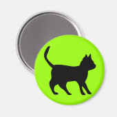 Zwarte kat magneet (Voorkant / Achterkant)