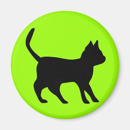 Zwarte kat magneet (Voorkant)