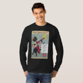 Zwarte kat Mannen, donkerhoes T-Shirt (Voorkant volledig)