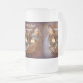 zwarte kat matglas bierpul (Voorkant rechts)