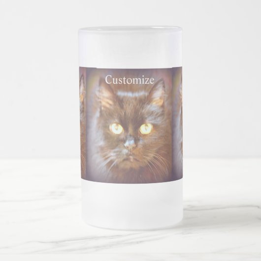 zwarte kat matglas bierpul (Center)