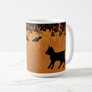 Zwarte kat met biet, Happy Halloween Koffiemok