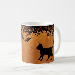 Zwarte kat met biet, Happy Halloween Koffiemok