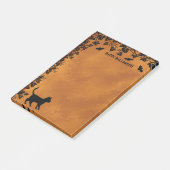 Zwarte kat met biet, Happy Halloween Post-it® Notes (Schuin)