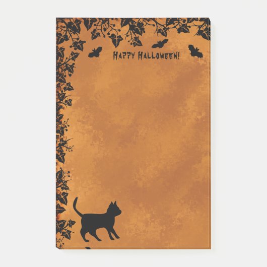 Zwarte kat met biet, Happy Halloween Post-it® Notes (Voorkant)