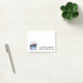 Zwarte kat met bloemen Ik slaap liever Post-it® Notes (Kantoor)