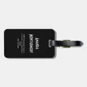 Zwarte Kat met een Magische Volledige maan Bagagelabel (Achterkant horizontaal)