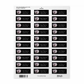 Zwarte Kat met een Magische Volledige maan Etiket (Full Sheet)