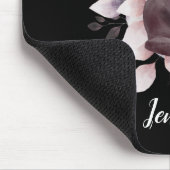 Zwarte Kat met een Magische Volledige maan Muismat (Hoek)