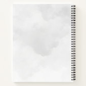 Zwarte Kat met een Magische Volledige maan Notitieboek (Achterkant)