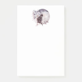 Zwarte Kat met een Magische Volledige maan Post-it® Notes