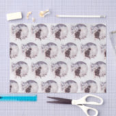 Zwarte Kat met een Magische Volledige maan Tissuepapier (Craft)