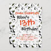 Zwarte kat met geel oyes Halloween Patroon Kaart (Voorkant / Achterkant)