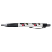 Zwarte kat met Ho Ho Ho-tekstontwerp Pen (Bodem)