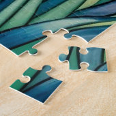 Zwarte Kat Met Irissen Legpuzzel (Zijkant)