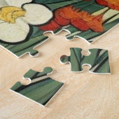 Zwarte Kat Met Irissen Legpuzzel (Zijkant)