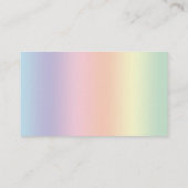 Zwarte kat met paardenbloem visitekaartje (Achterkant)