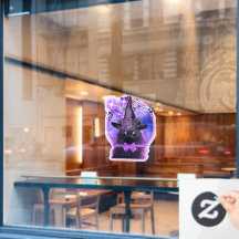 Zwarte kat met paarse aura