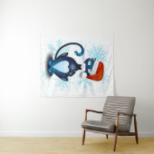 Zwarte kat met Pet van Santa Wandkleed (In Situ (horizontaal))