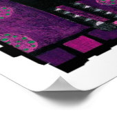 Zwarte kat met polaire dots - funky print (Hoek)