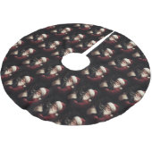 Zwarte kat met sinterklaas feestelijke kerst kerstboom rok (Gekanteld)