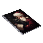 Zwarte kat met sinterklaas feestelijke kerst notitieboek (Rechterzijde)
