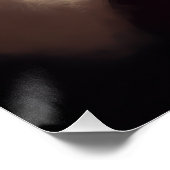 Zwarte kat met sinterklaas feestelijke kerst perfect poster (Hoek)