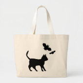 Zwarte kat met tas (Voorkant)