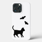 Zwarte kat met tas Case-Mate iPhone case (Achterkant)
