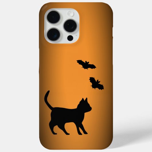 Zwarte kat met tas Case-Mate iPhone case (Achterkant)