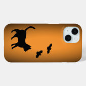 Zwarte kat met tas Case-Mate iPhone case (Achterkant (horizontaal))
