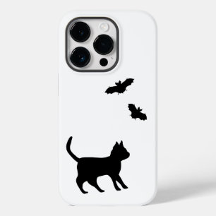 Zwarte kat met tas Case-Mate iPhone 14 pro hoesje