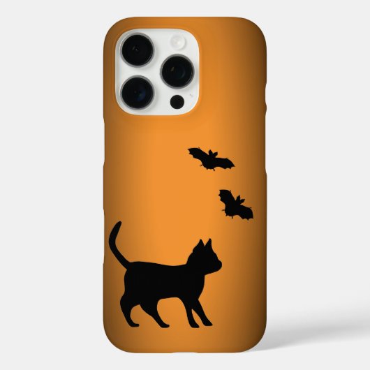Zwarte kat met tas Case-Mate iPhone case (Achterkant)