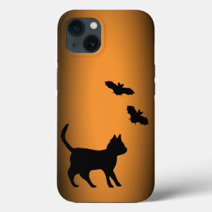 Zwarte kat met tas Case-Mate iPhone case
