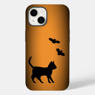 Zwarte kat met tas Case-Mate iPhone case