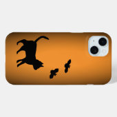 Zwarte kat met tas Case-Mate iPhone case (Achterkant (horizontaal))