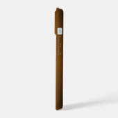 Zwarte kat met tas iPhone 15 case (Linkerkant)