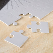 Zwarte kat met theepot en kippen legpuzzel (Zijkant)