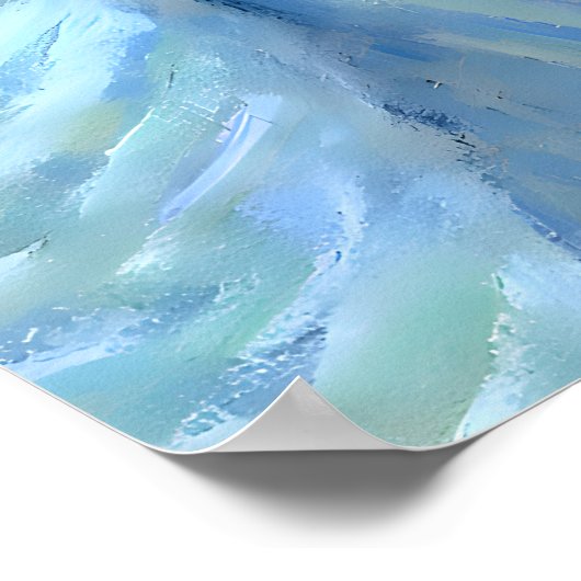 Zwarte kat met Van Gogh Portret Poster (Hoek)