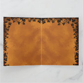 Zwarte Kat met Vleermuis , Prettig Thanksgiving Kaart (Binnen)