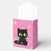 zwarte kat met witte sokken bedankdoosjes (Geopend)